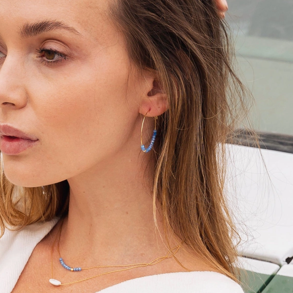 Sprinkle Hoops ~ Salty Beads