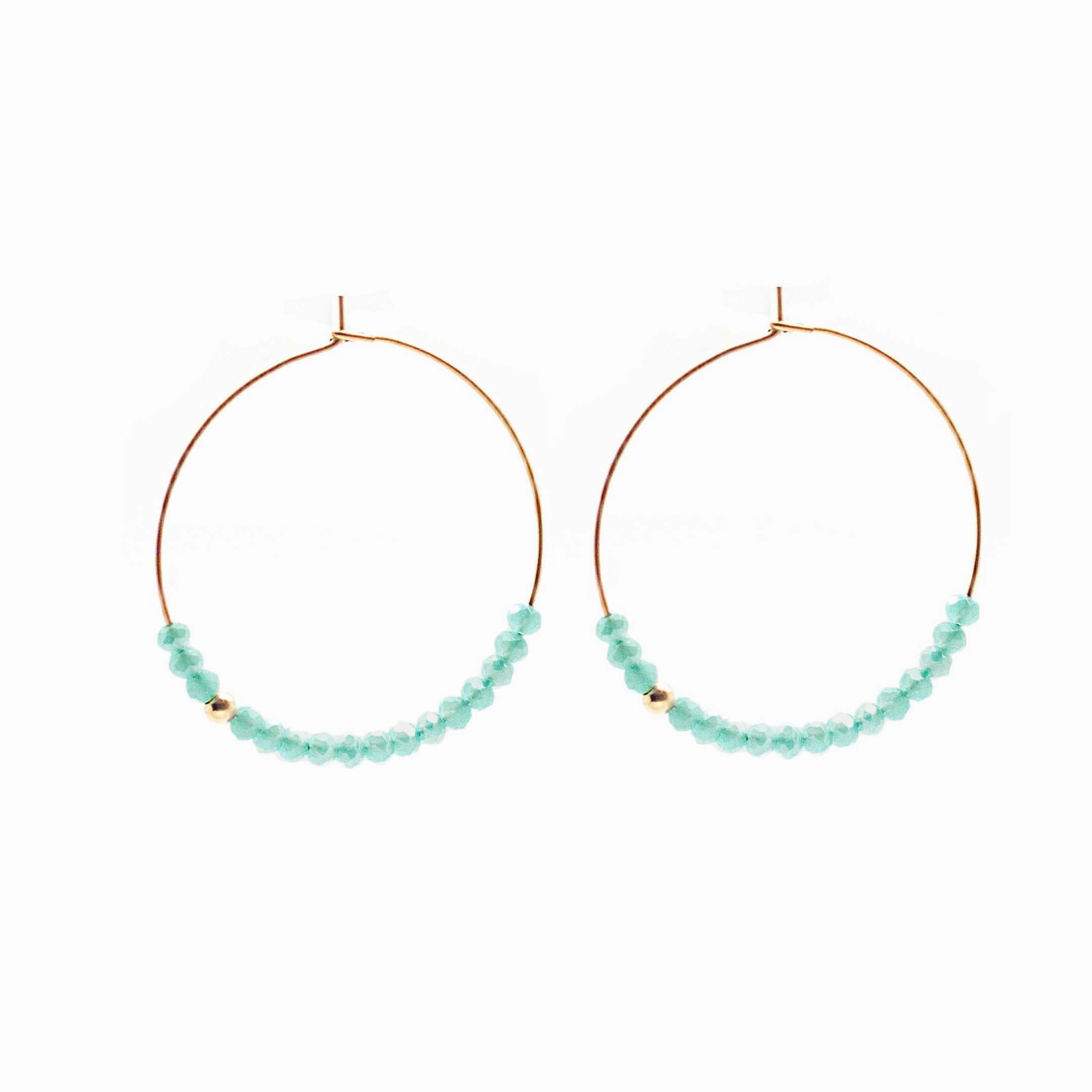 Sprinkle Hoops ~ Salty Beads