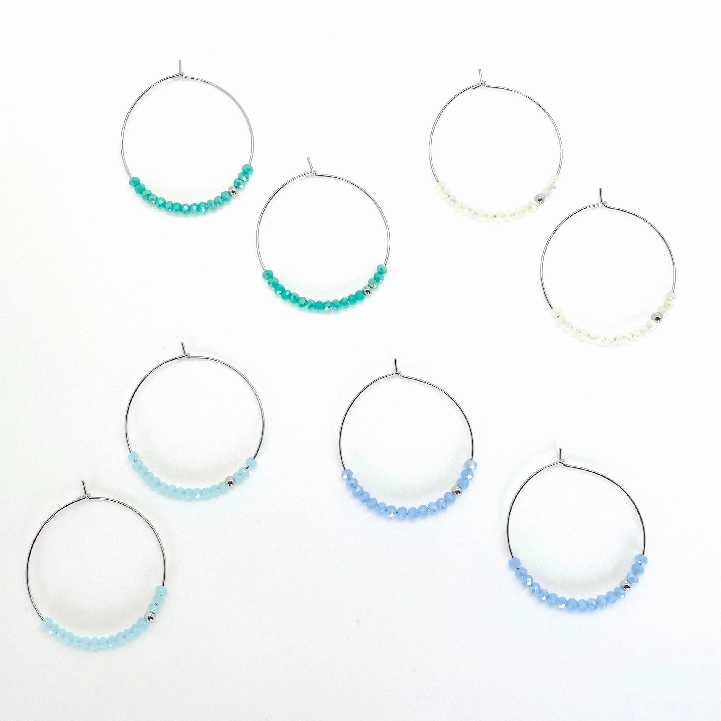 Sprinkle Hoops ~ Salty Beads