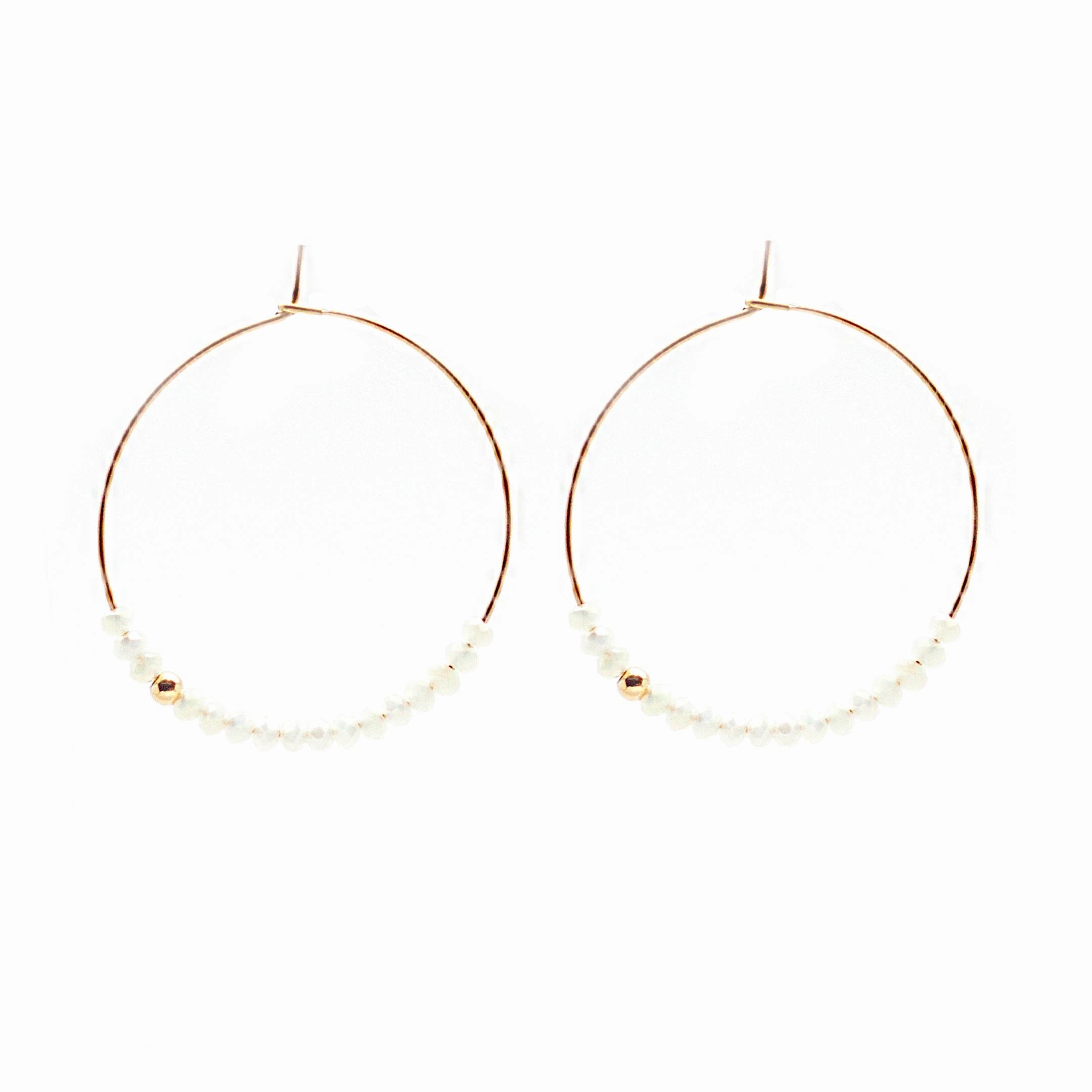 Sprinkle Hoops ~ Salty Beads