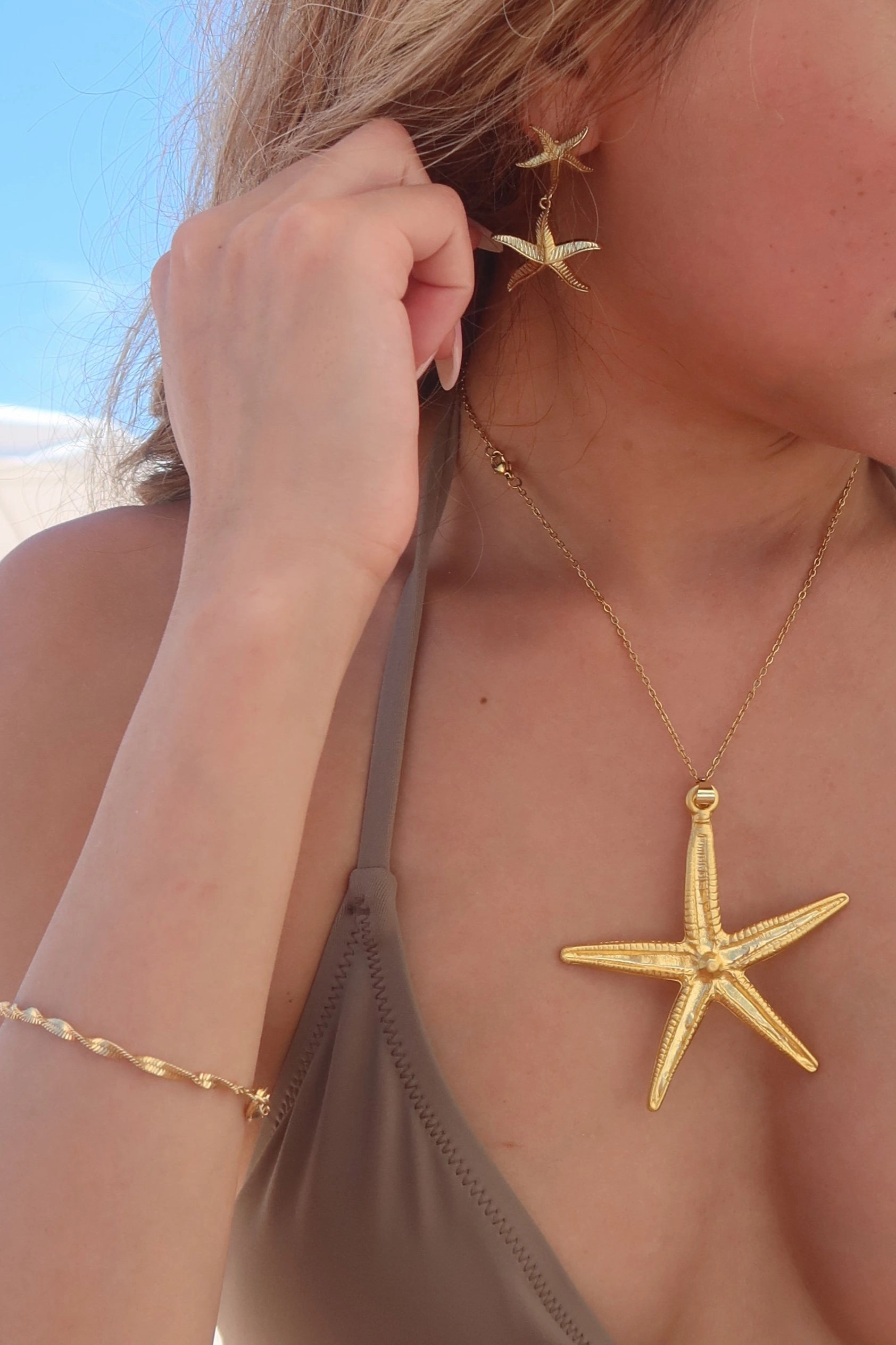 STARFISH DROP EARRINGS