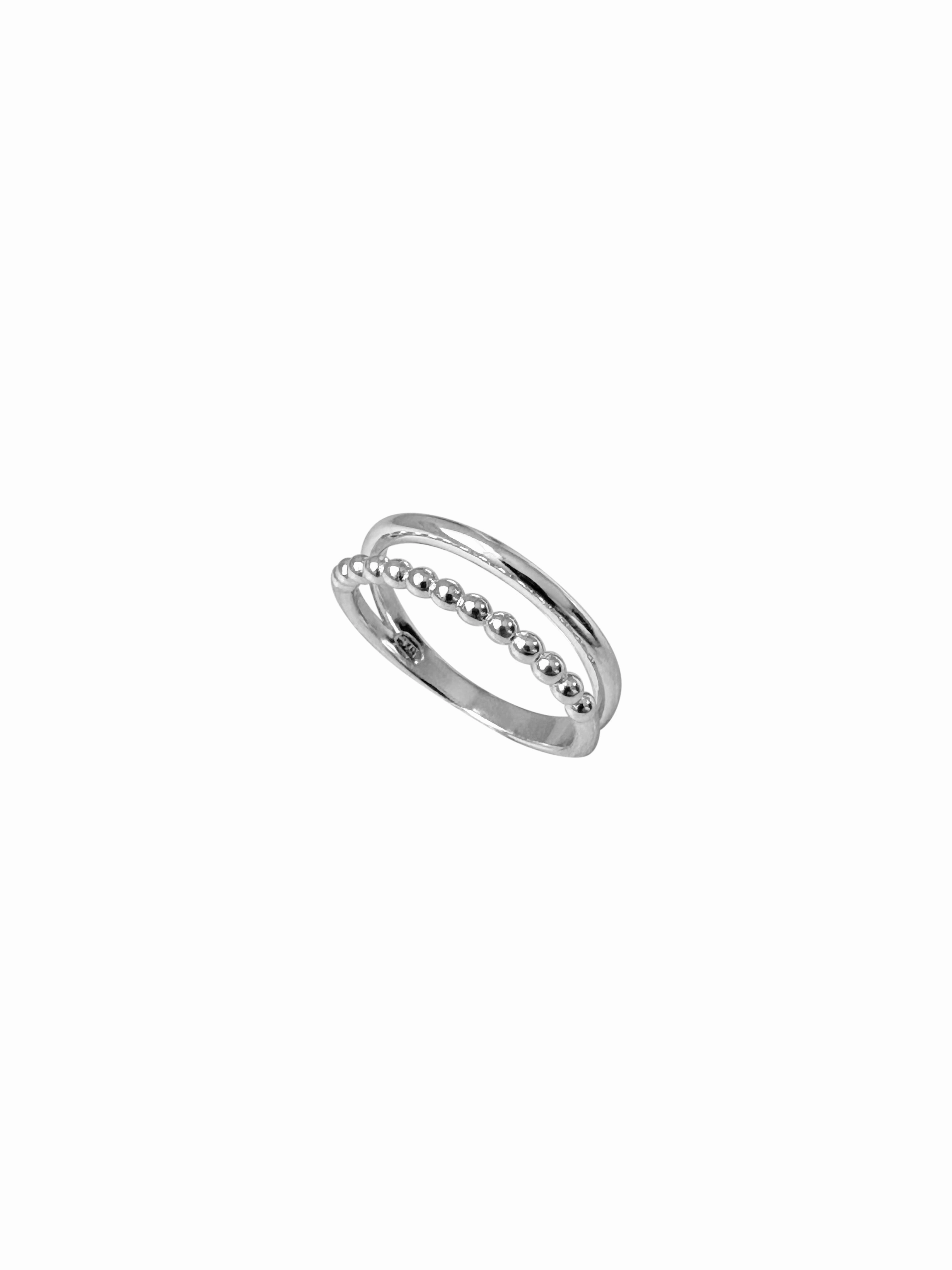 Sterling Silver Double Band Ring