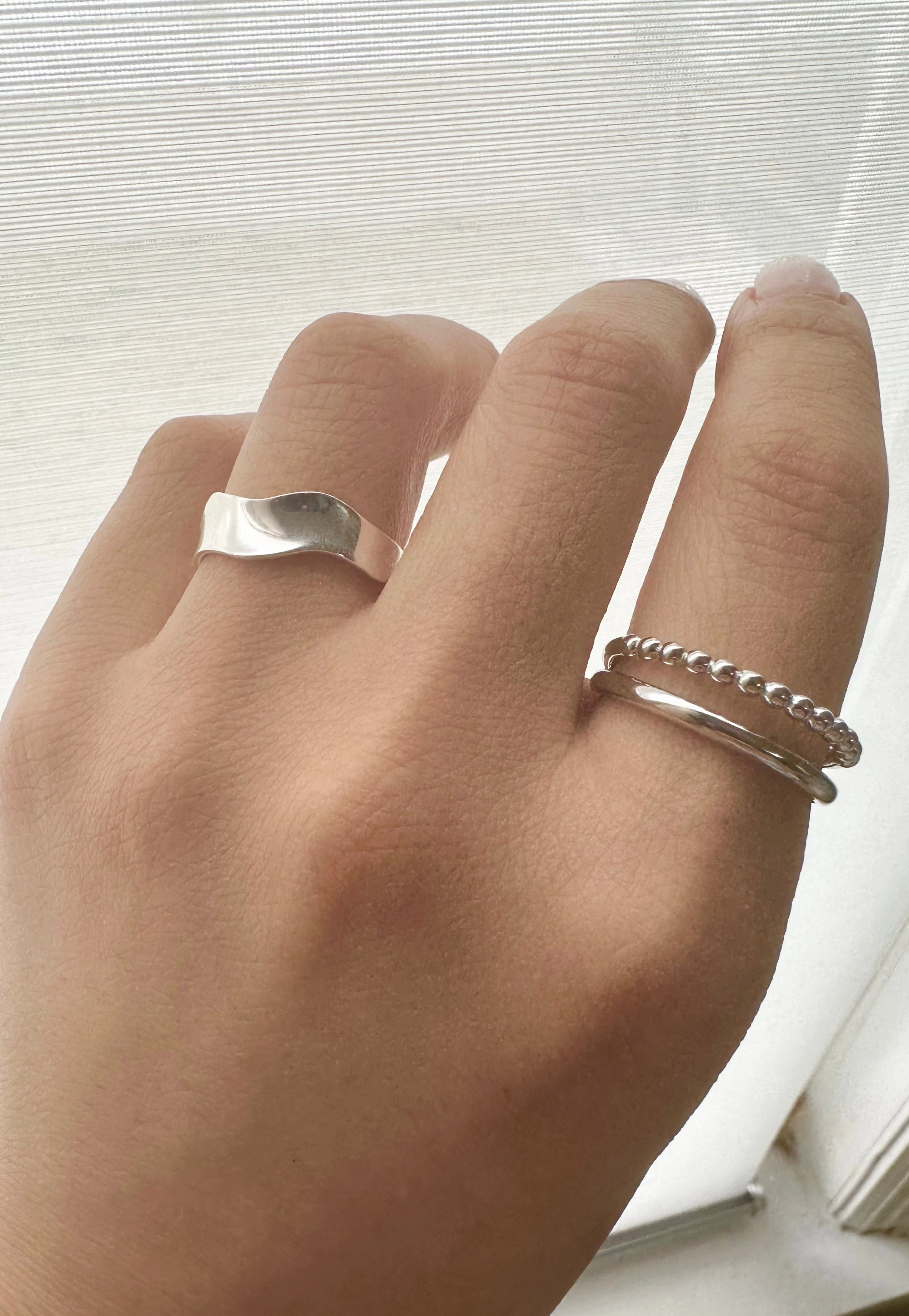 Sterling Silver Double Band Ring
