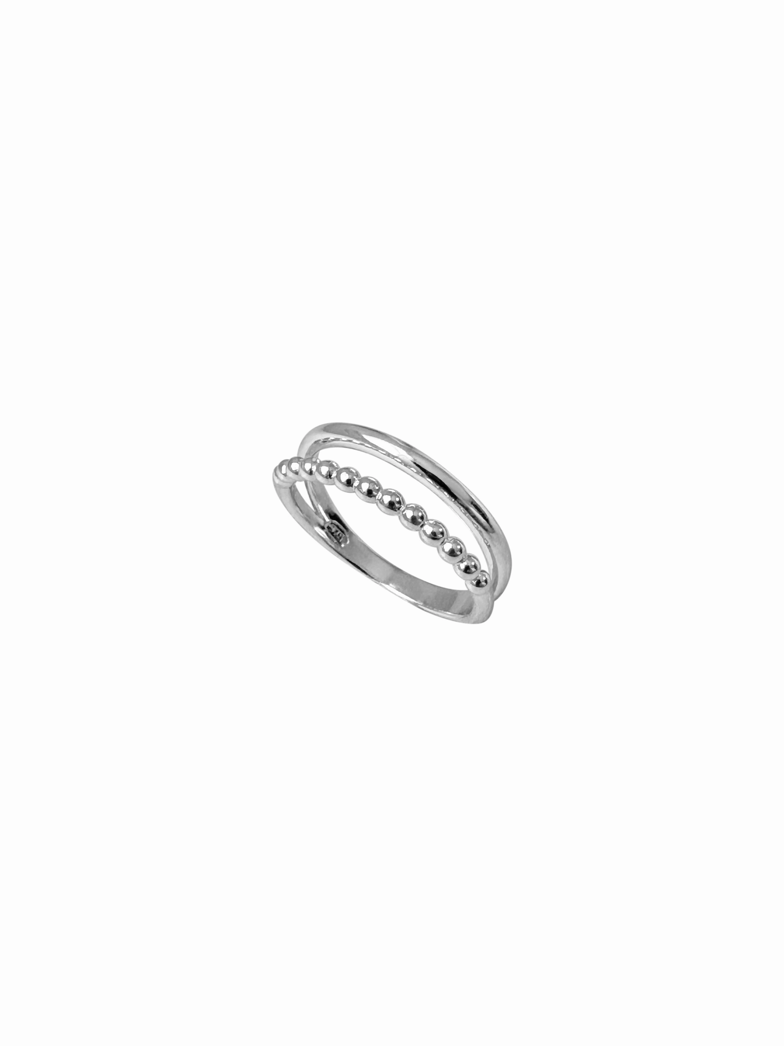 Sterling Silver Double Band Ring