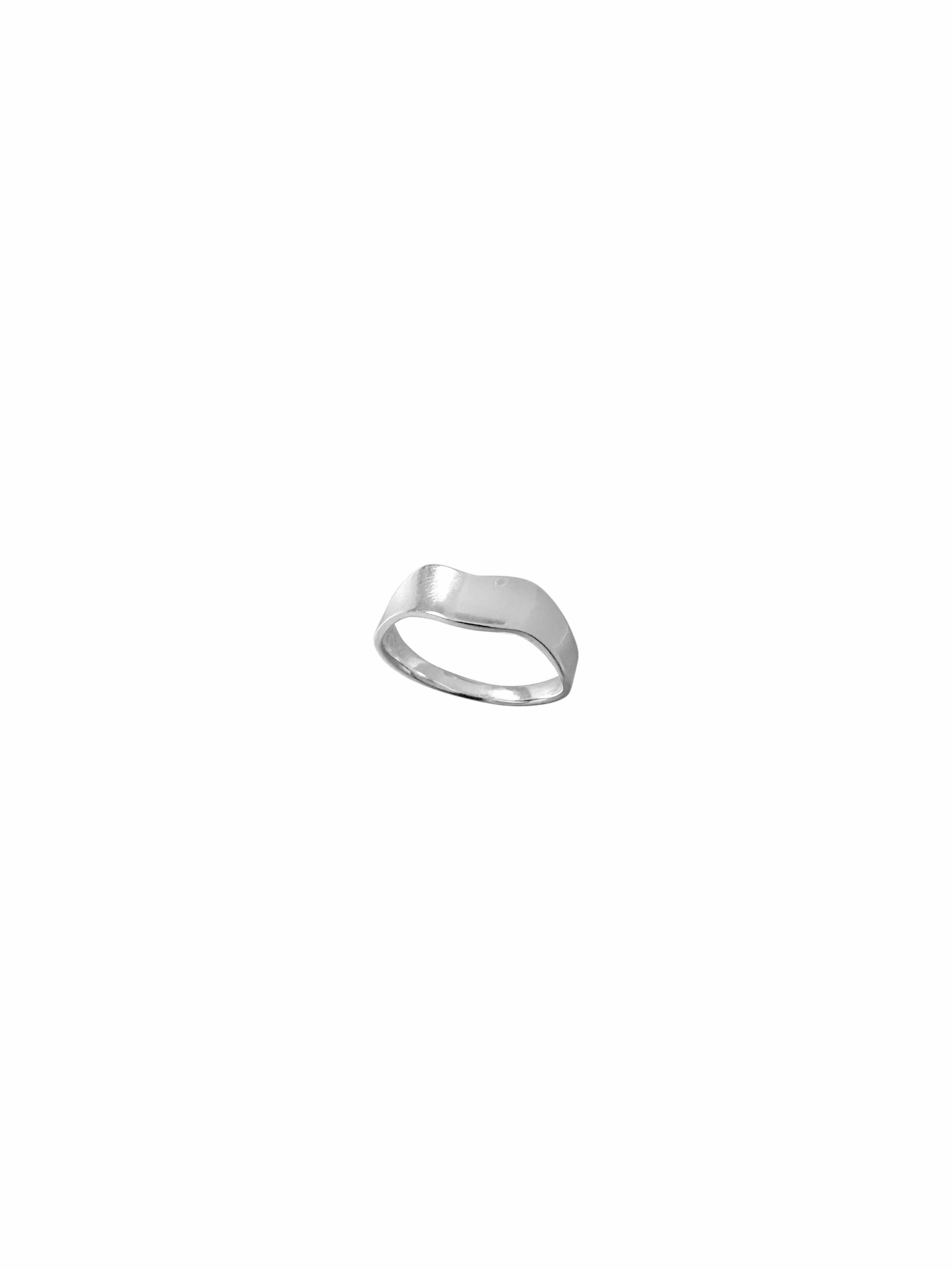 Sterling Silver Wave Band Ring