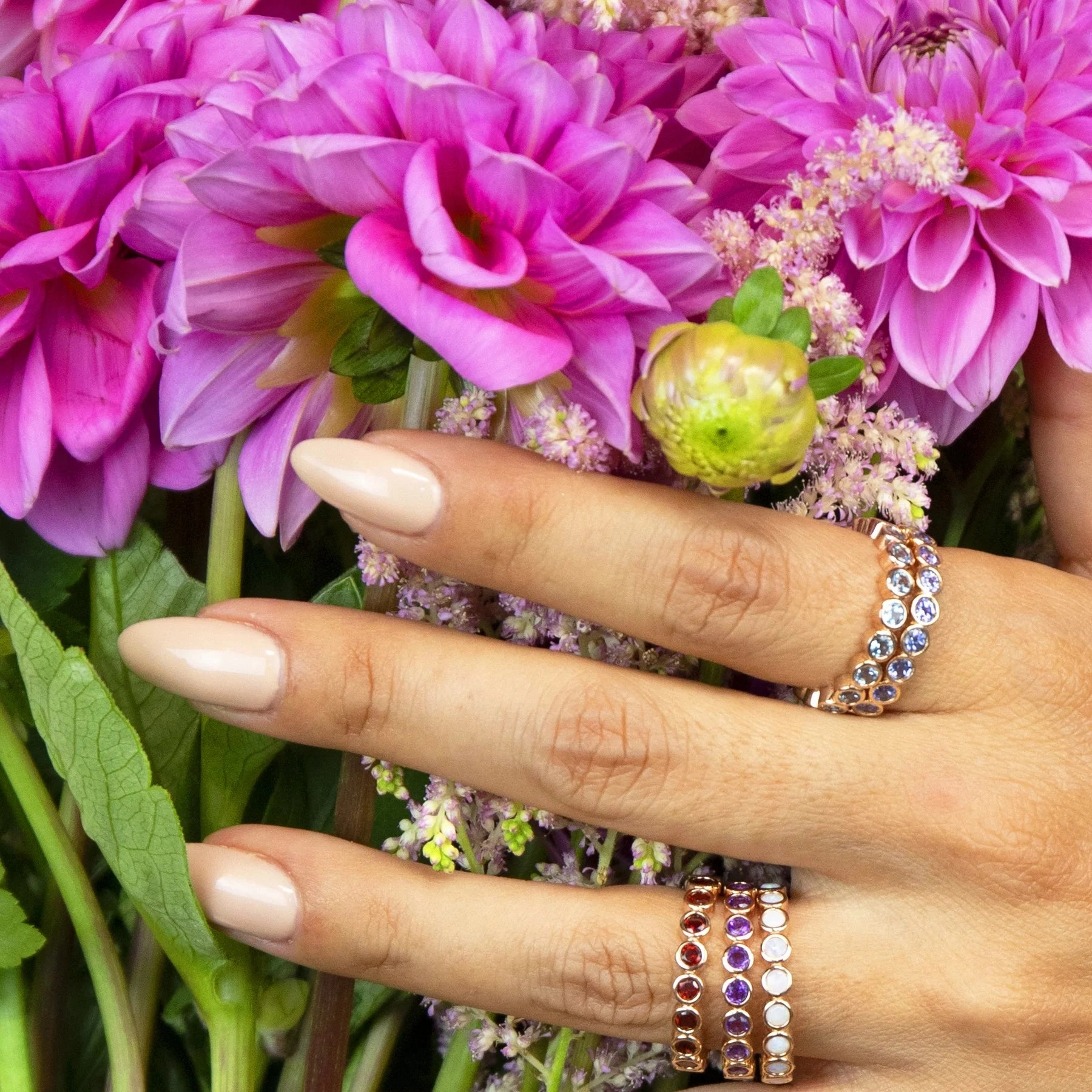 The Forget Me Not Bouquet Ring
