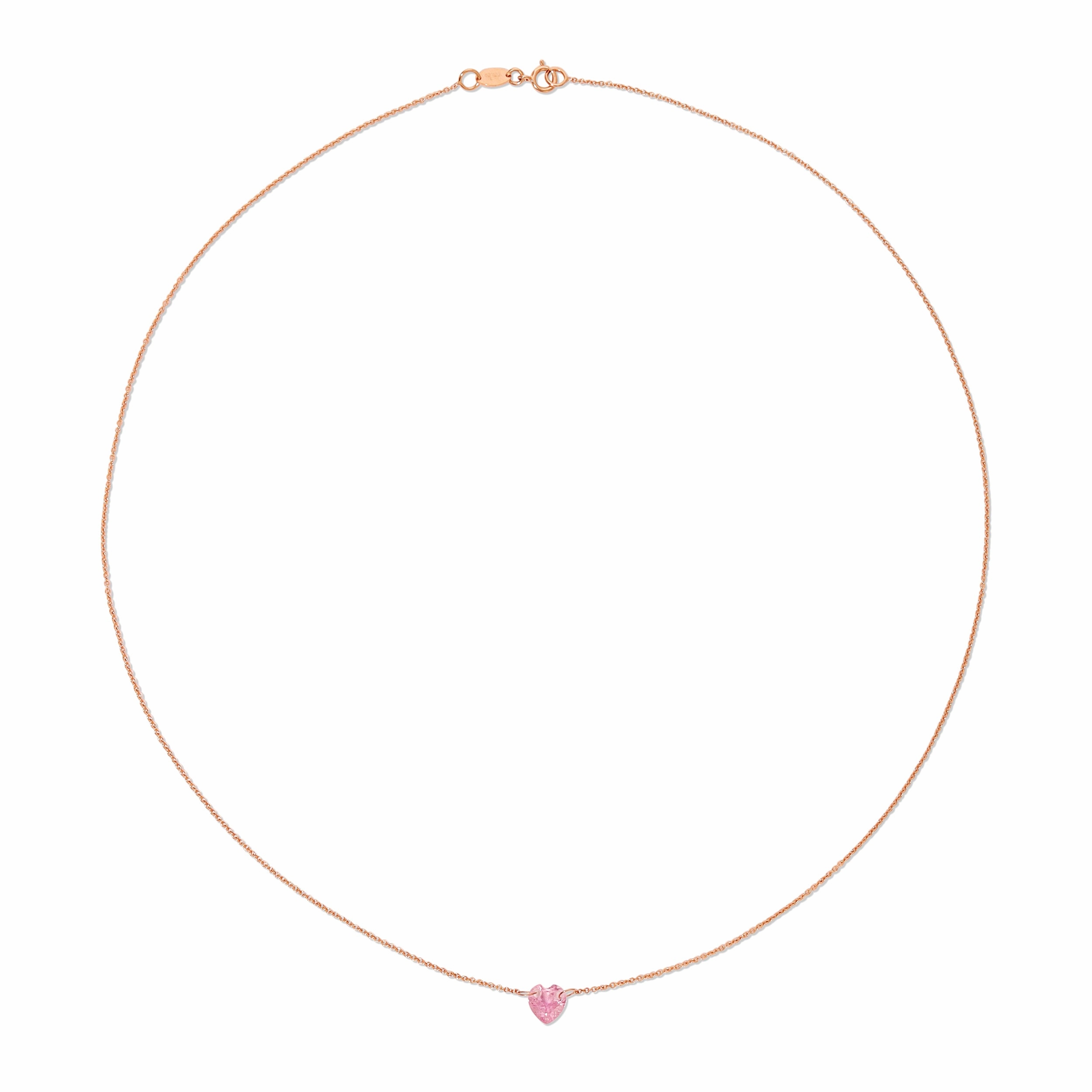The Sweetheart Necklace - Pink Sapphire