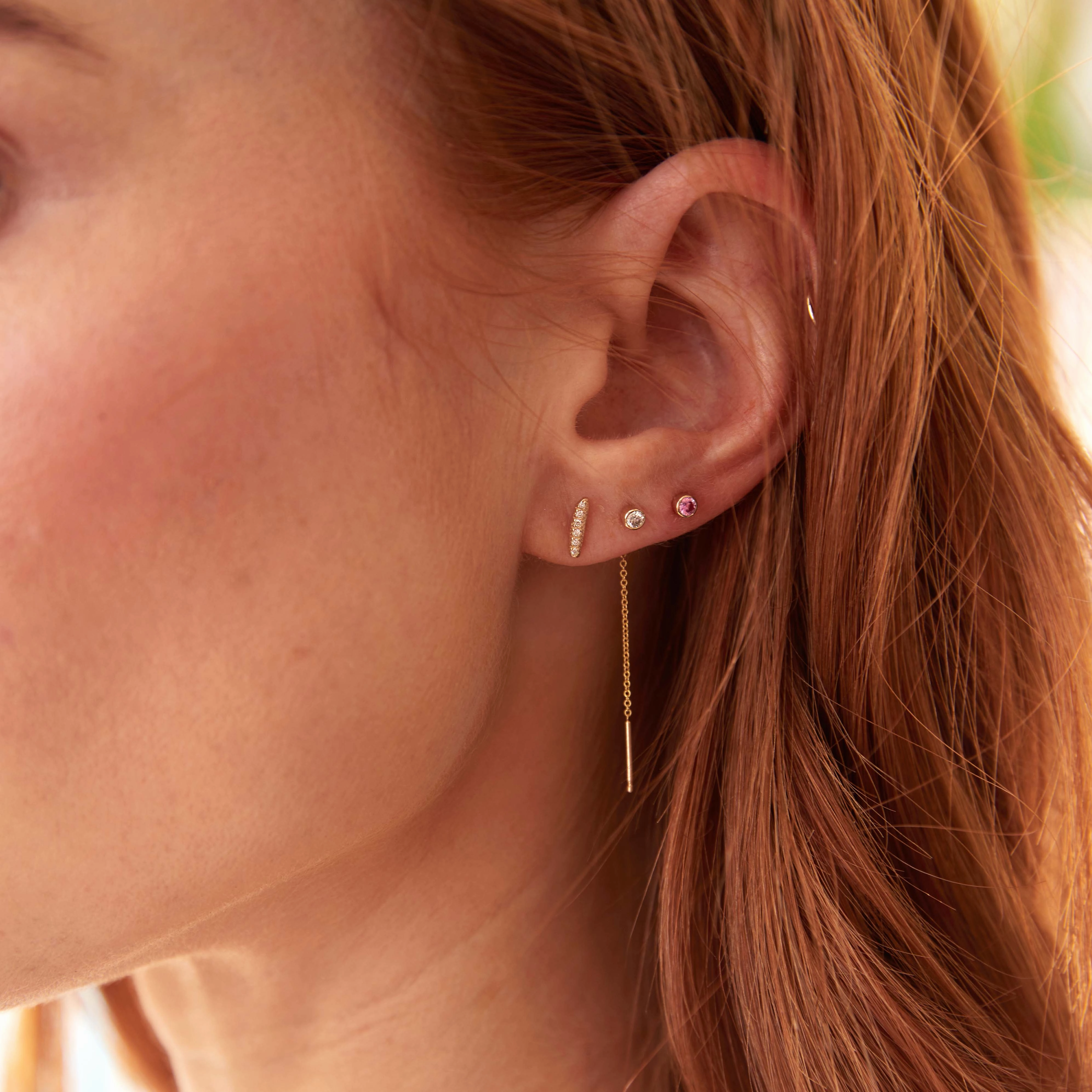 Threader Earring | Diamond