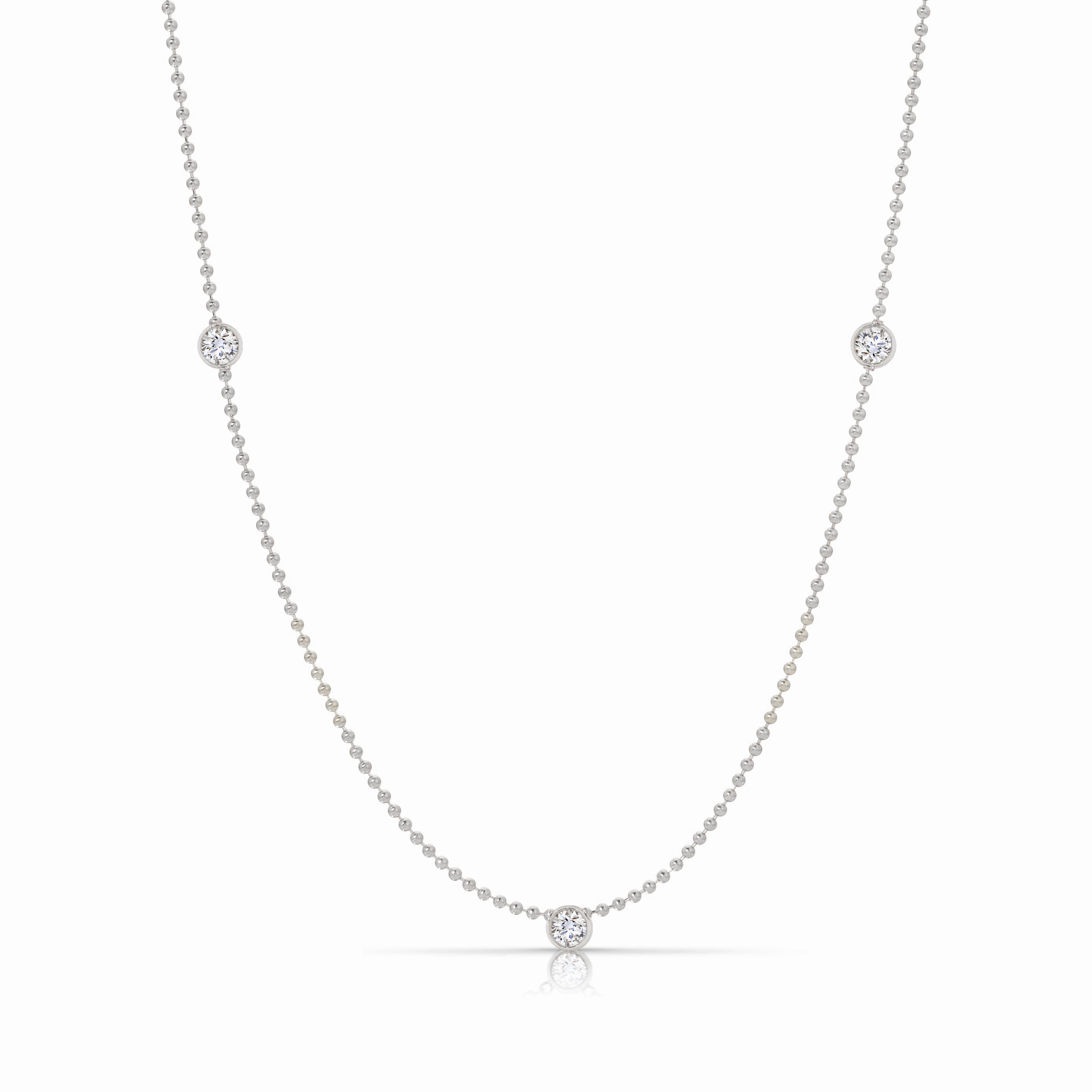 Triple Diamond Layering Necklace