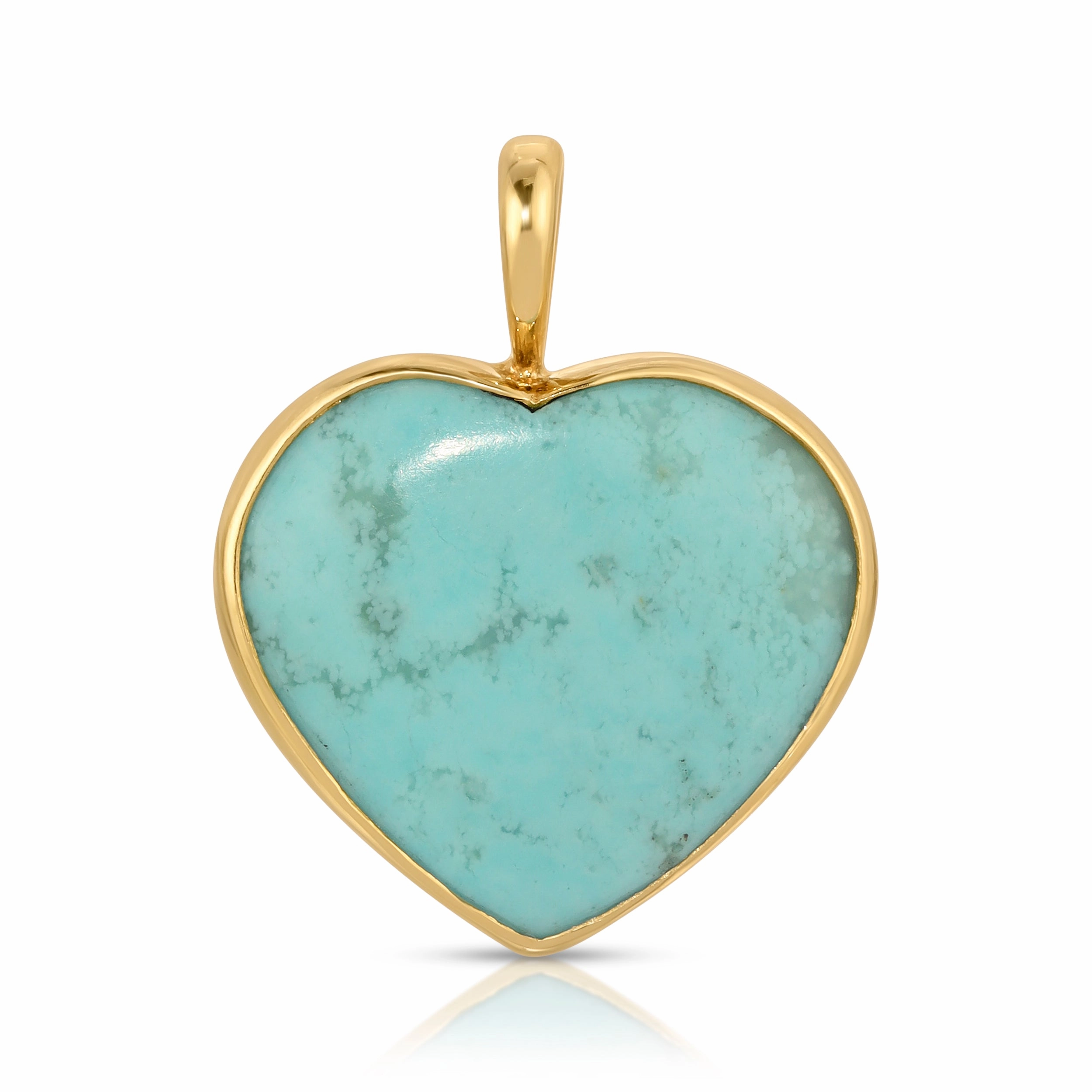 Turquoise Heart Charm