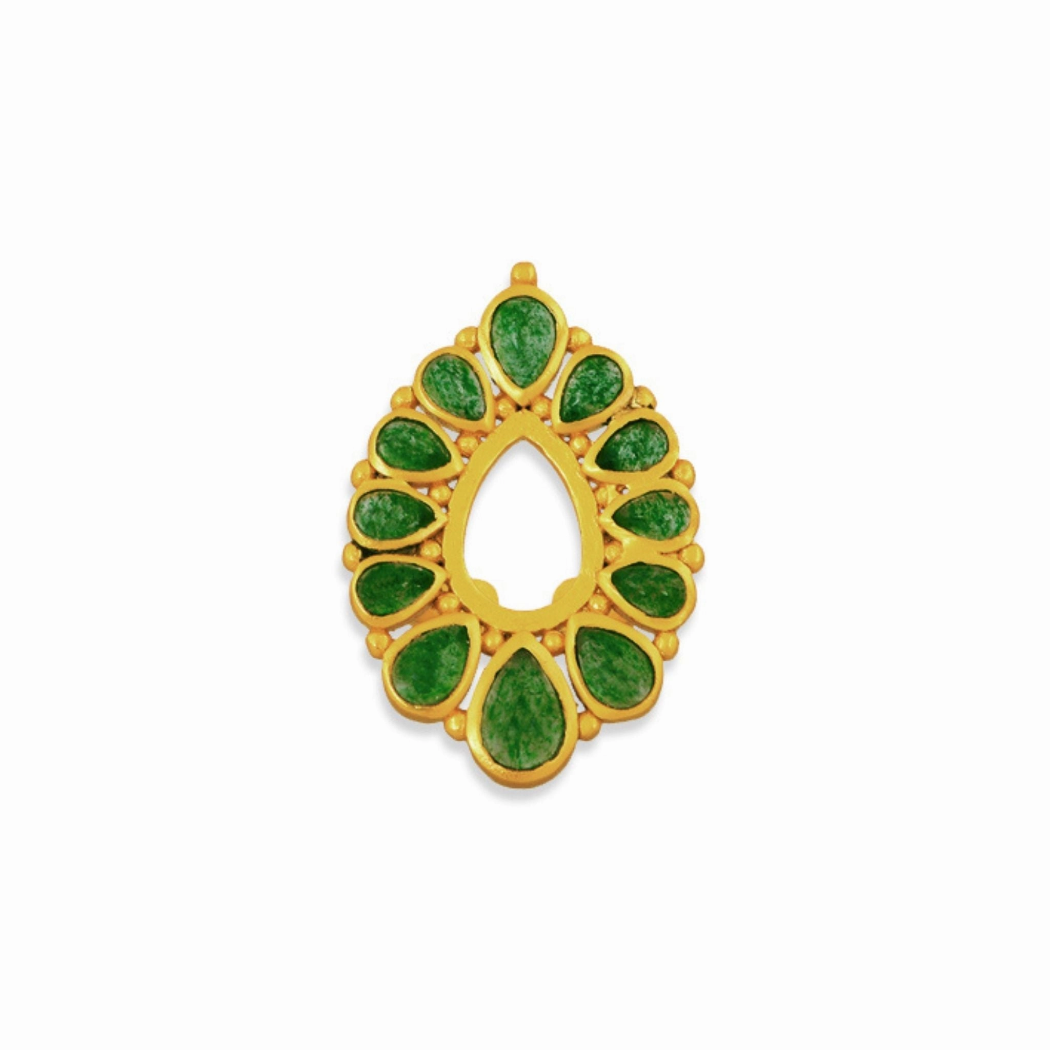 Zion Ring - Green Strawberry Quartz
